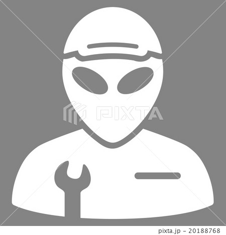 Alien Serviceman Flat Icon 20188768