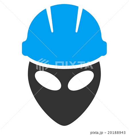 Alien Worker Flat Icon 20188943