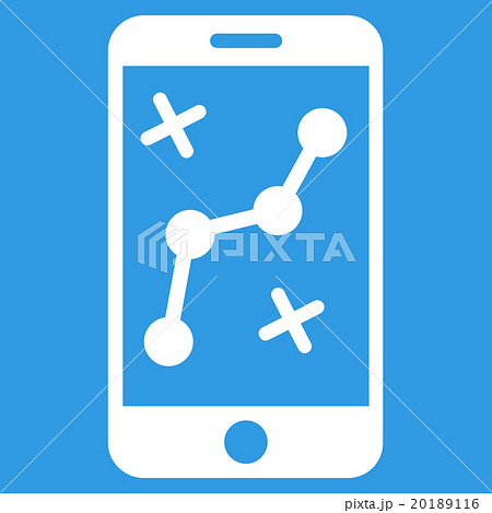 Mobile Route Map Icon 20189116