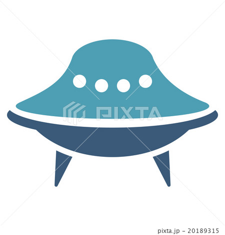 Alien Spaceship Flat Icon 20189315