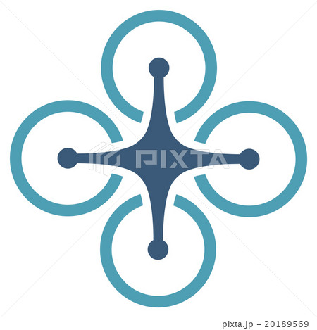 Quadrocopter Flat Icon Quadrocopter Flat Icon 20189569