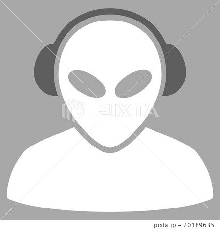 Alien Operator Flat Icon 20189635