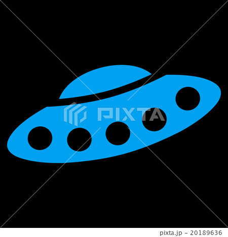 Visitors Spaceship Flat Icon 20189636