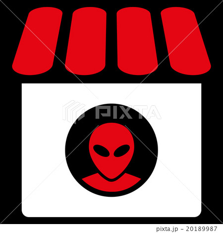 Alien Shop Flat Icon 20189987