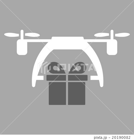 Gift Drone Delivery Icon 20190082