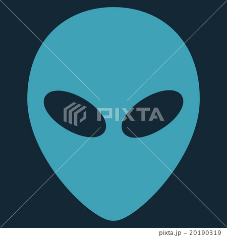 Alien Head Flat Icon 20190319