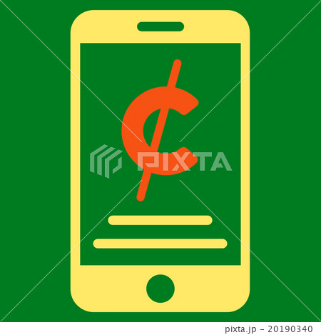 Mobile Micropayment Flat Icon 20190340
