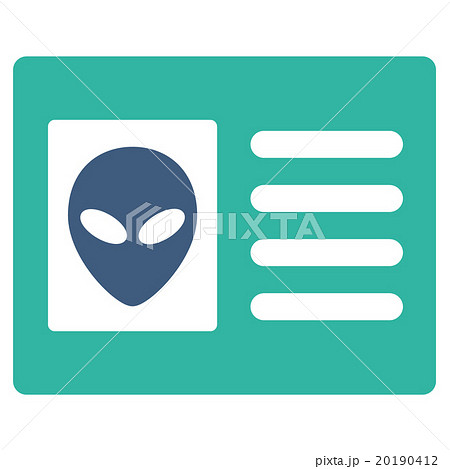 Alien Account Card Flat Icon Alien Account Card Flat Icon 20190412
