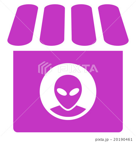 Alien Shop Flat Icon Alien Shop Flat Icon 20190461