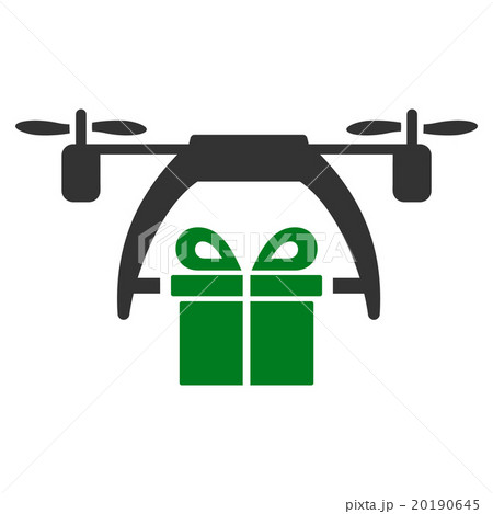 Gift Drone Delivery Icon 20190645