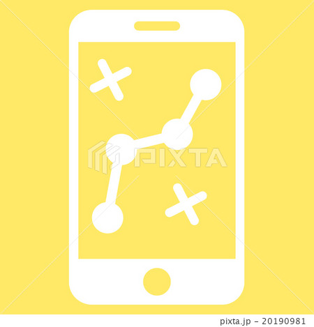 Mobile Route Map Icon 20190981