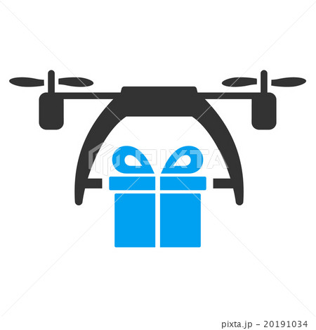 Gift Drone Delivery Icon Gift Drone Delivery Icon 20191034