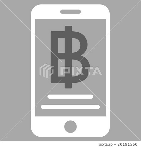 Baht Mobile Payment Flat Icon 20191560