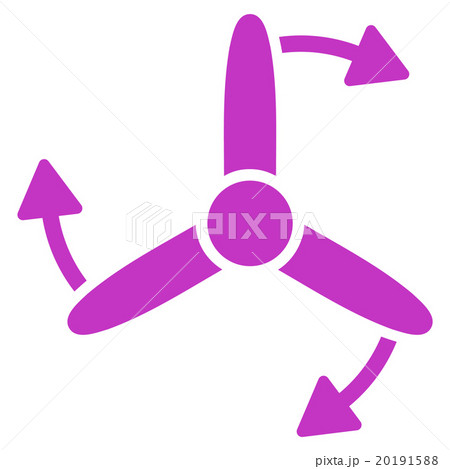 Three Bladed Screw Rotation Icon 20191588