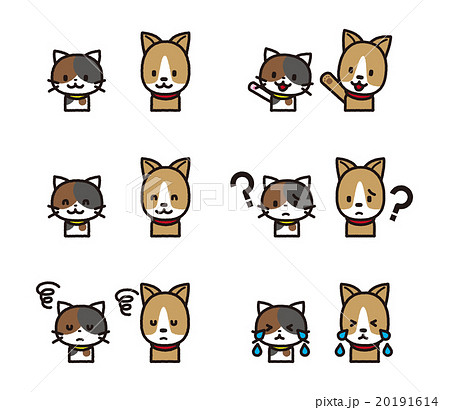 ペットのセット【シンプルキャラ・シリーズ】 ペットのセット【シンプルキャラ・シリーズ】 20191614