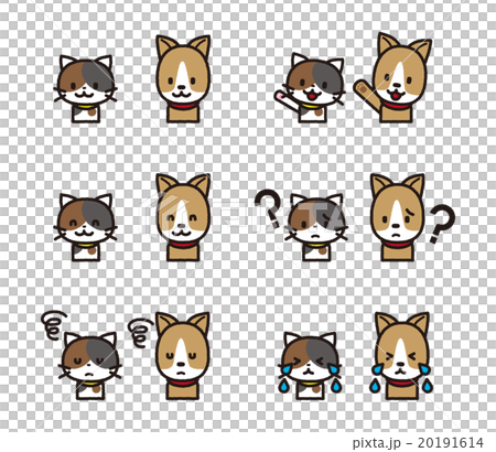 ペットのセット【シンプルキャラ・シリーズ】 ペットのセット【シンプルキャラ・シリーズ】 20191614