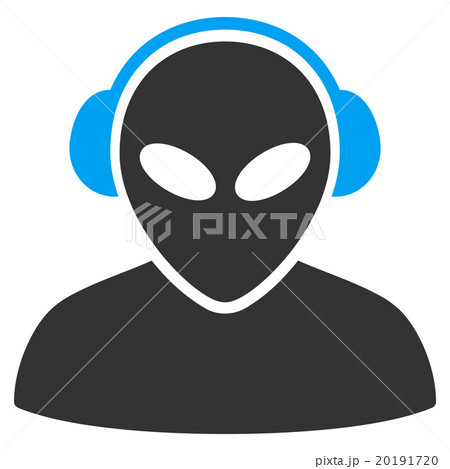 Alien Operator Flat Icon Alien Operator Flat Icon 20191720