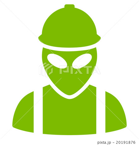 Alien Builder Flat Icon 20191876