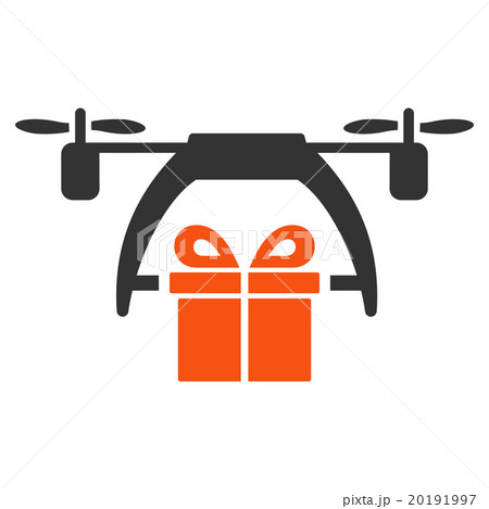 Gift Drone Delivery Icon 20191997