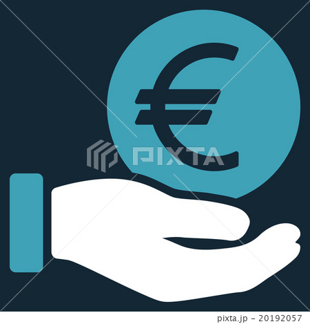 Euro Coin Payment Flat Icon 20192057