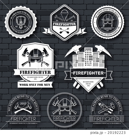firefighter label template of emblem element for firefighter label template of emblem element for 20192223