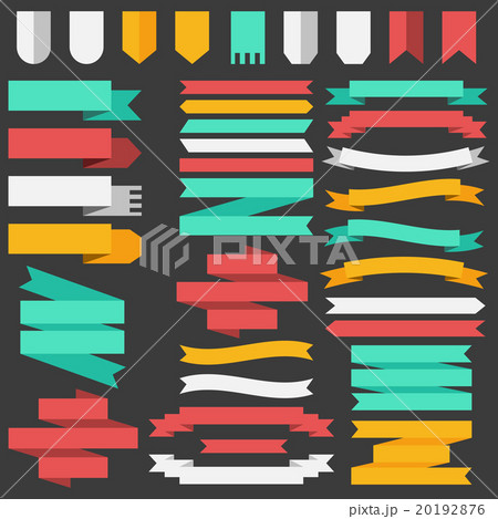 Set of colored ribbons and elements for 20192876