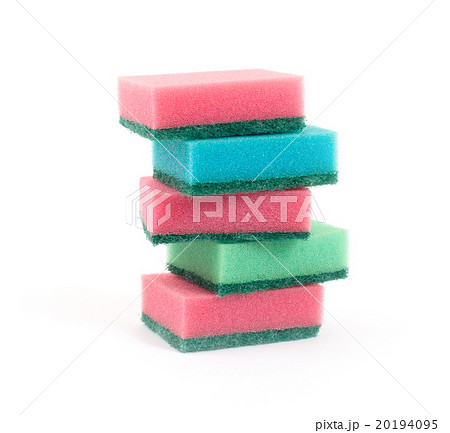 Sponge stack, isolated 20194095