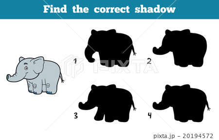 Find the correct shadow (elephant) 20194572