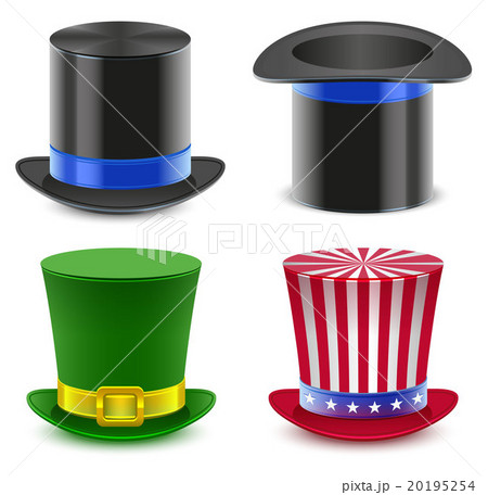 Set hat magician cylinder. Uncle Sams hat Set hat magician cylinder. Uncle Sams hat 20195254