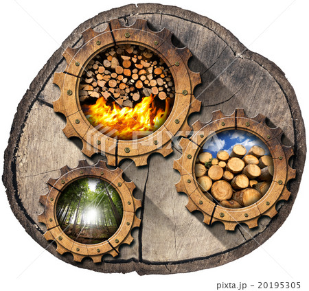 Firewood Production - Wooden Gears 20195305