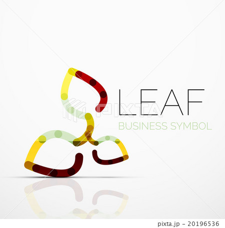 Vector abstract logo idea, eco leaf, nature plant 20196536