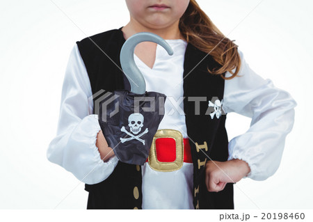 Masked girl pretending to be pirate 20198460
