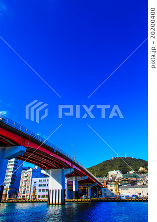 旭大橋と稲佐山 20200400