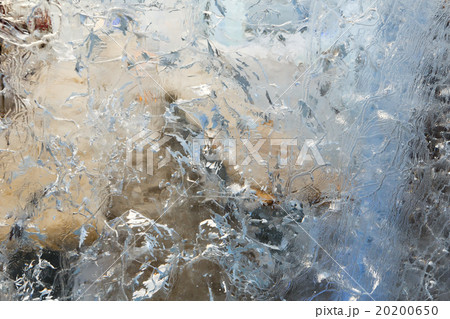 Glacial transparent wall of ice with patterns. Glacial transparent wall of ice with patterns. 20200650