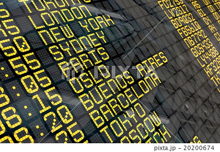 International Airport Departure Board International Airport Departure Board 20200674