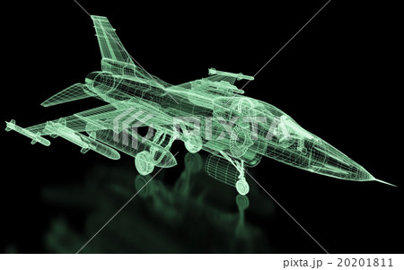 Jet Fighter Aircraft  Mesh 20201811