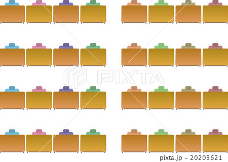 学校の机 上から 児童上半身のイラスト素材 3621