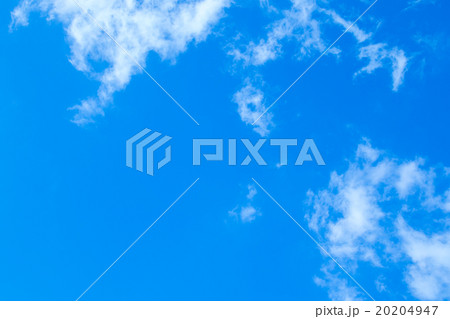 空　雲　青い空　白い雲　合成用背景素材　写真素材 20204947