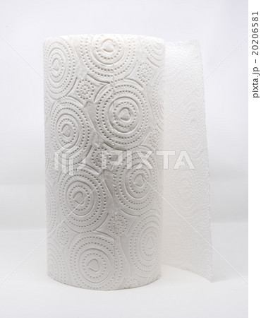White paper in a roll on white background. White paper in a roll on white background. 20206581