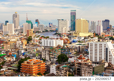 Bangkok skyline at sunset, Thailand. 20206657