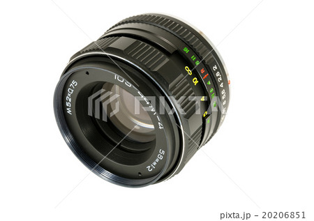 Lens Soviet for the camera on white background 20206851