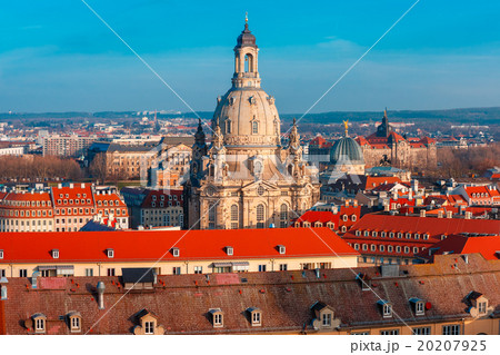 Aerial view of domes and roofs Dresden, Germany Aerial view of domes and roofs Dresden, Germany 20207925