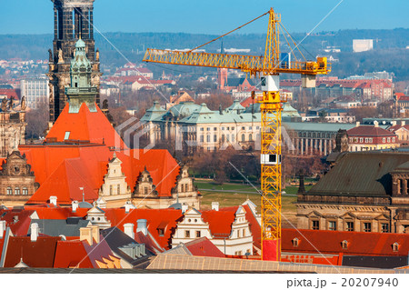 Restoration work in Old Town, Dresden, Germany 20207940