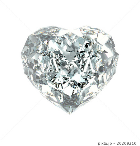 ハートのダイヤモンド, 宝石のイラスト素材 [20209210] - PIXTA