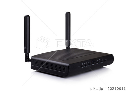 Black Wireless Router isolated on white background Black Wireless Router isolated on white background 20210011