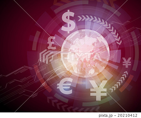フィンテック（finance technology）アブストラクトイメージ 20210412