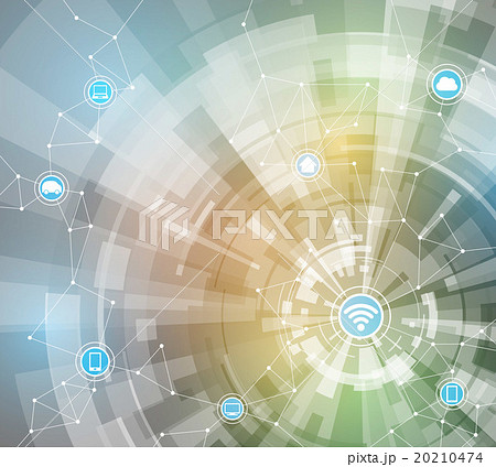 モノのインターネット(IoT,Internet of things)アブストラクトイメージ モノのインターネット(IoT,Internet of things)アブストラクトイメージ 20210474