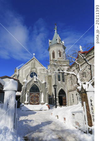 函館ハリストス正教の雪景色 20211393