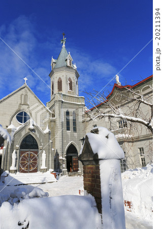 函館ハリストス正教の雪景色 20211394