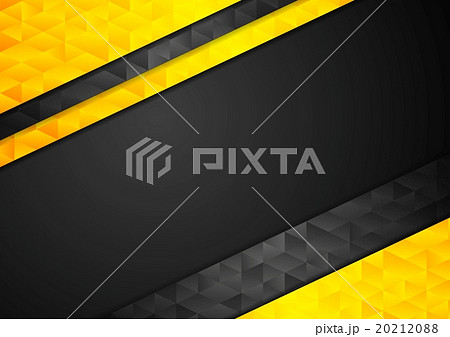 Contrast orange black polygonal background 20212088